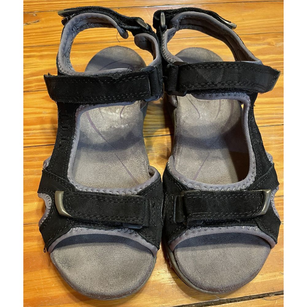 Croft And Barrow "Black Nile"‎ Suede Hiking/Outdoor Sandals Womens Size 8